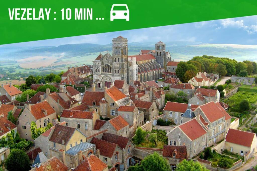 La Fontaine Neuve-Avallon-5 Personnes-1 Chambre-3 Lits-Parking-Wifi Zewnętrze zdjęcie